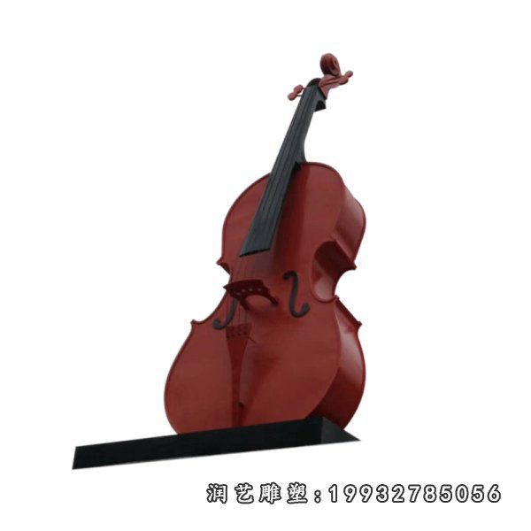 公园大提琴不锈钢雕塑