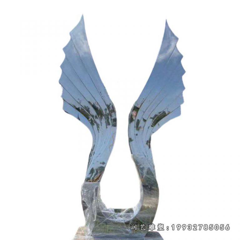 不锈钢翅膀雕塑 (11)
