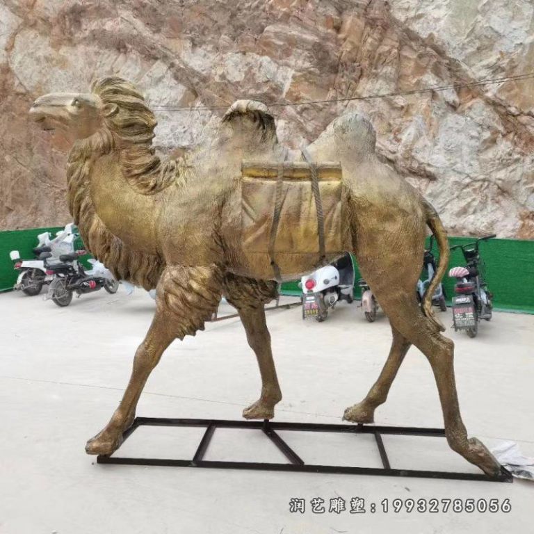 学校动物骆驼铜雕