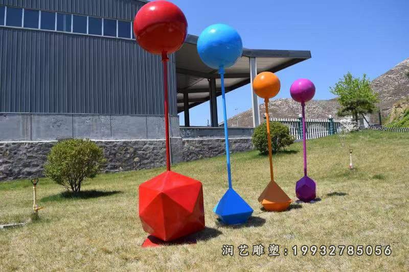 企业玻璃钢气球景观雕塑
