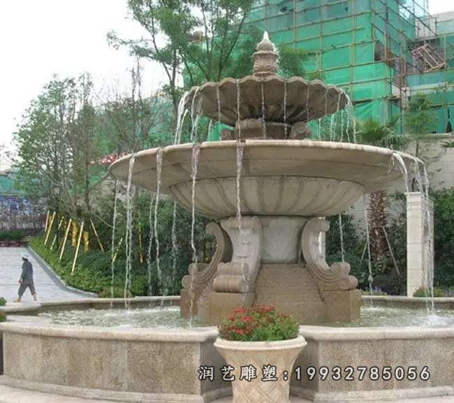 喷泉景观酒店石雕