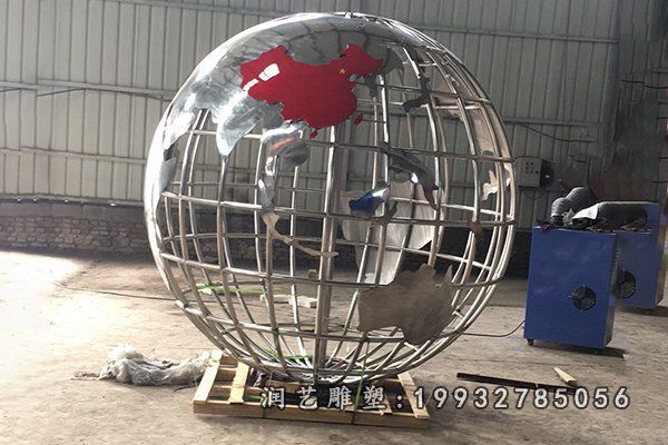 不锈钢地球仪 (2)