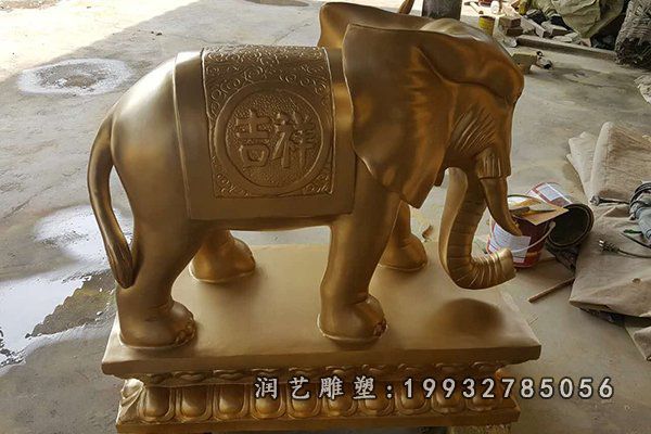 商场大象动物铜雕