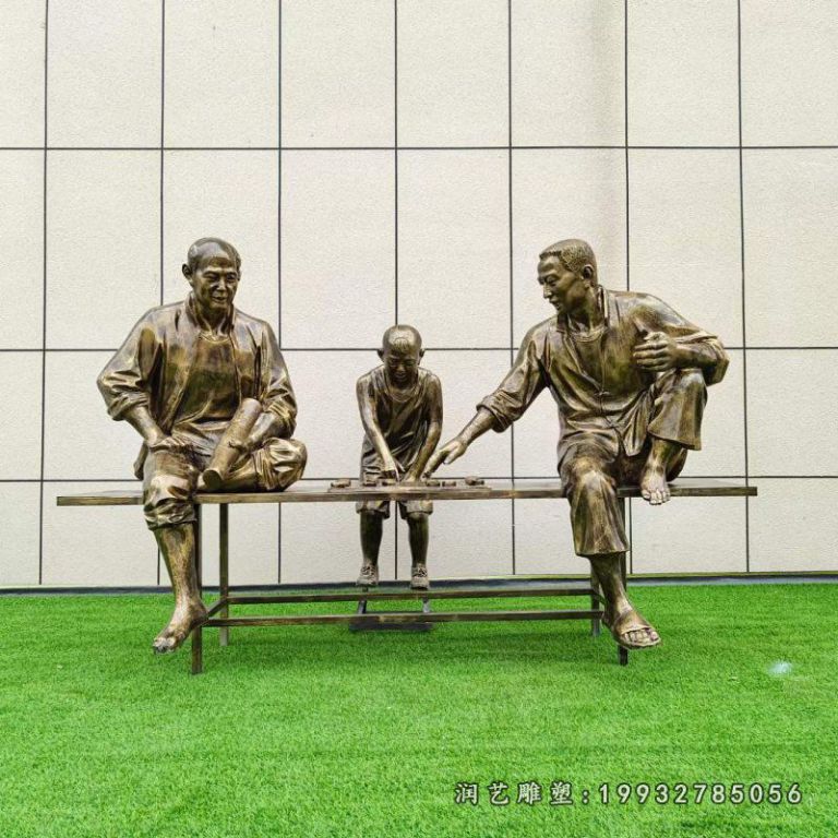 下棋雕塑1