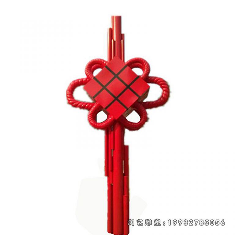 学校不锈钢中国结景观雕塑