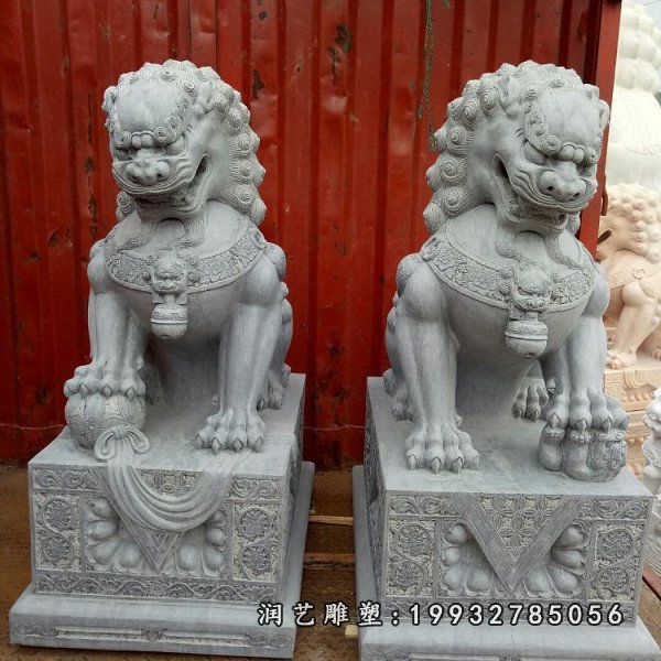 狮子石雕 (4)