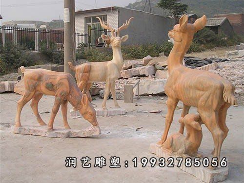 鹿石雕 (17)