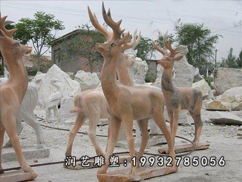 鹿石雕 (23)