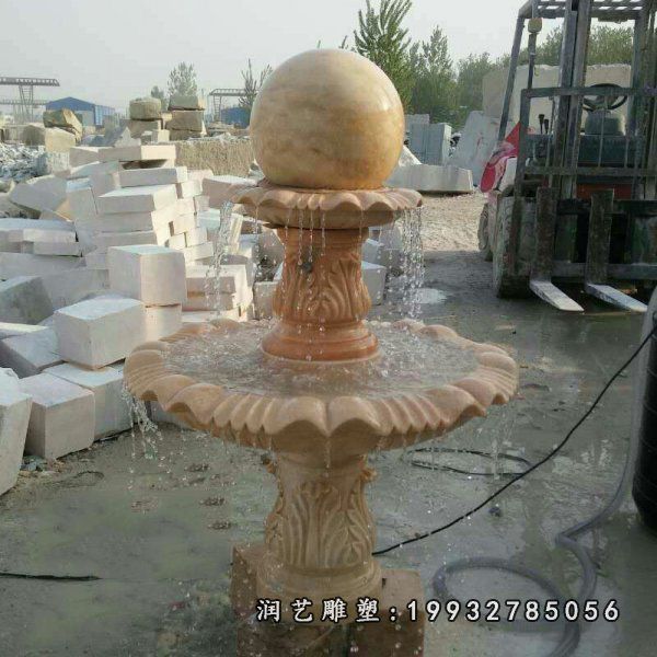 商场风水球石雕