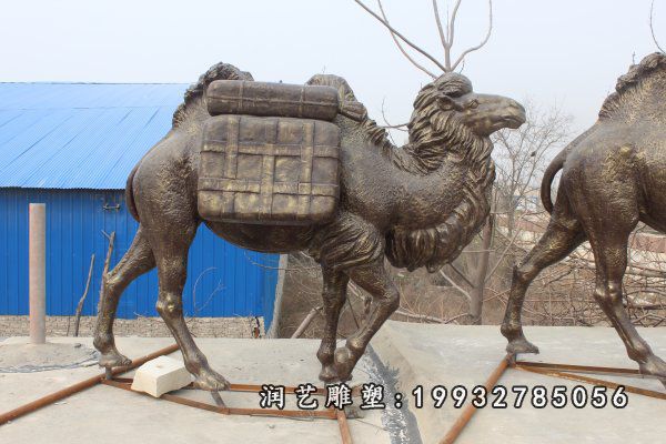 景区动物骆驼铜雕