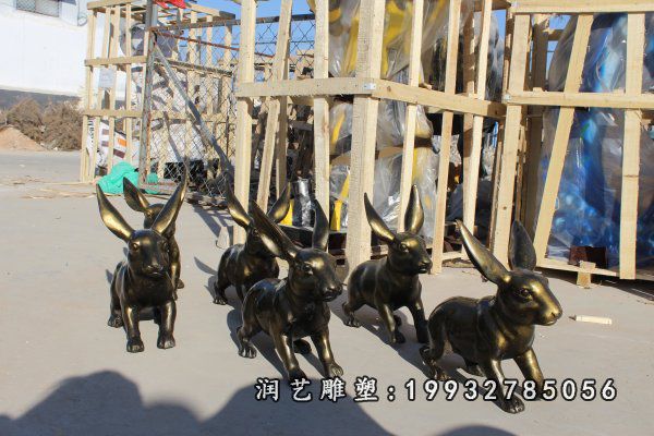 铜雕兔子 (11)