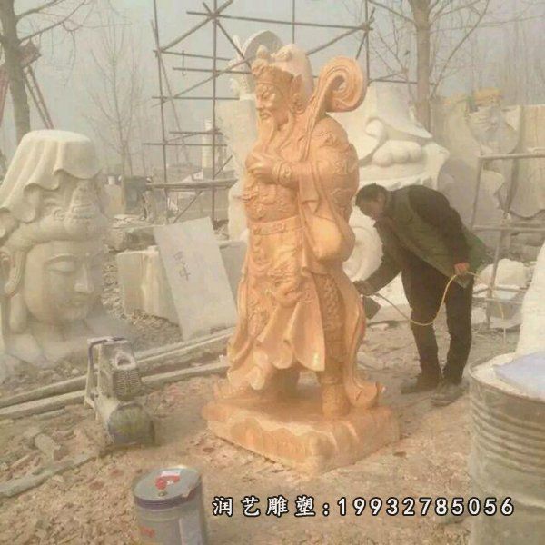 校园人物关公石雕