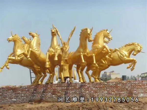阿波罗战车酒店铜雕