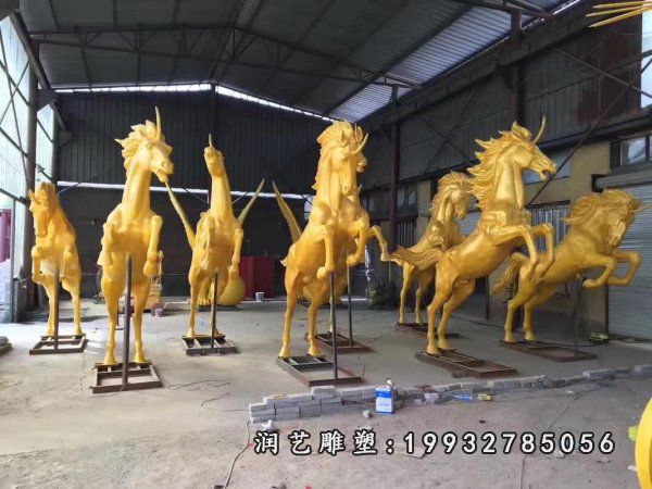 阿波罗战车铜雕 (10)