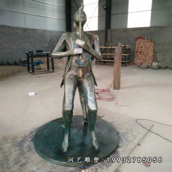抽象人物景区铜雕