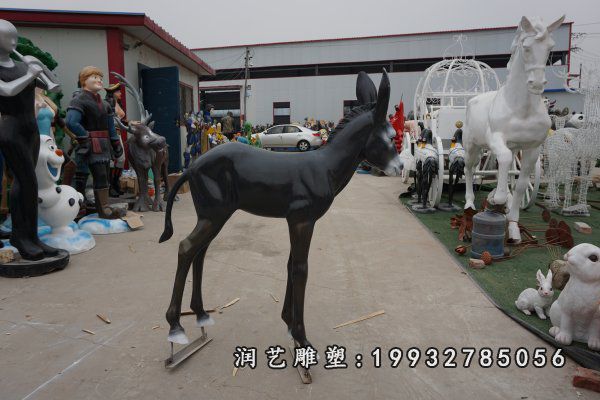 玻璃钢驴雕塑  (40)
