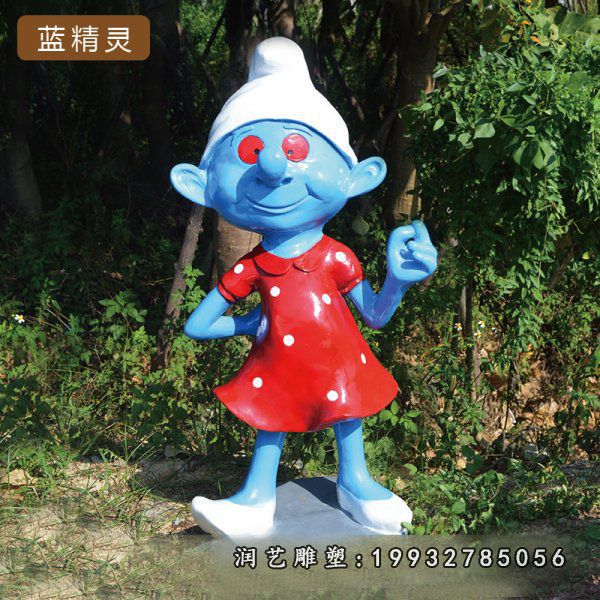 玻璃钢蓝精灵雕塑 (23)