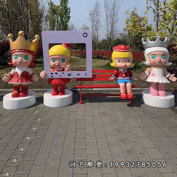 城市玻璃钢公仔卡通雕塑