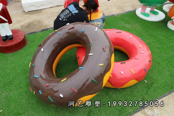 公园甜甜圈玻璃钢景观雕塑 (15)