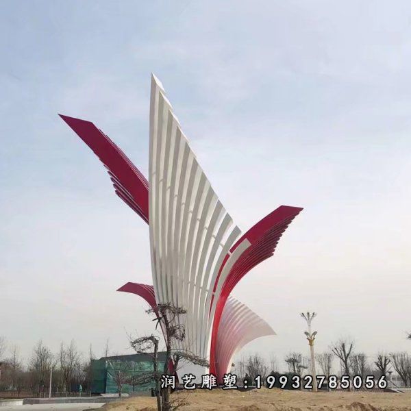 公园不锈钢标志景观雕塑