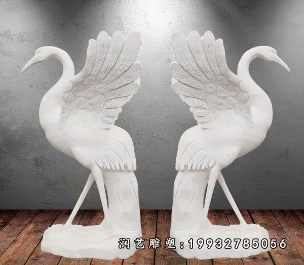 街道天鹅动物石雕