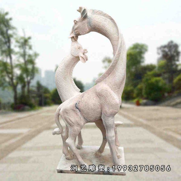 企业动物长颈鹿石雕