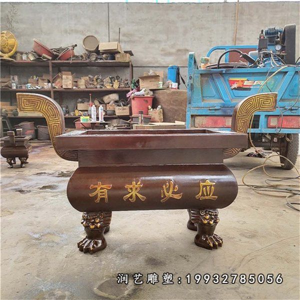 公园香炉景观铜雕