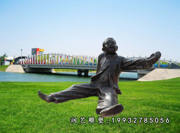 学校儿童人物铜雕