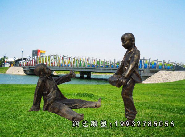 儿童铜雕 (16)