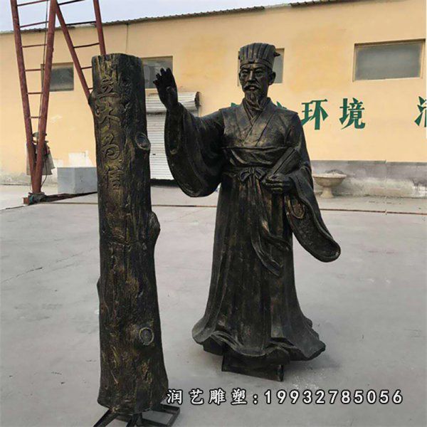商场人物扁鹊铜雕
