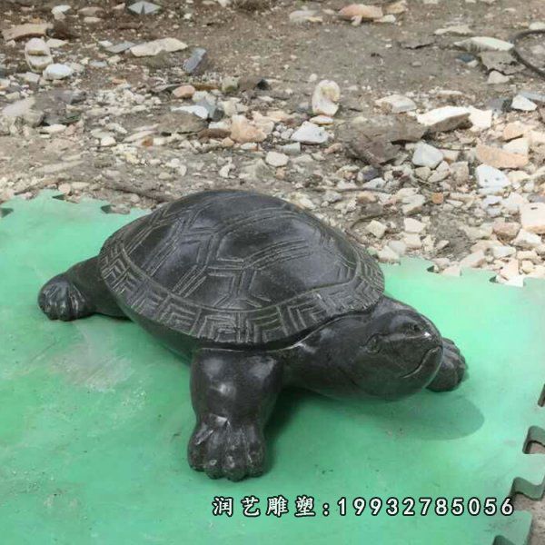 校园动物乌龟石雕
