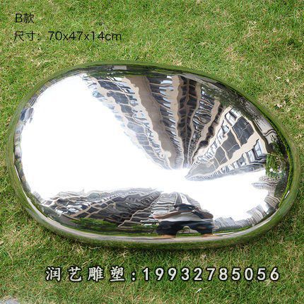 园林不锈钢鹅卵石雕塑