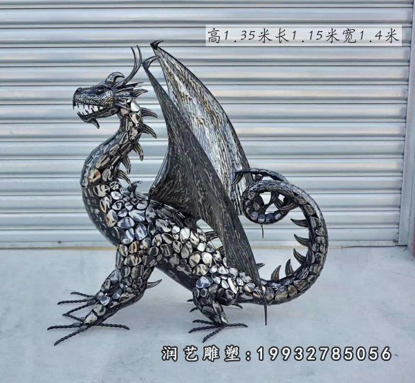 不锈钢龙雕塑 (45)
