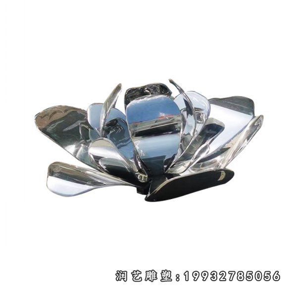 公园荷花不锈钢景观雕塑