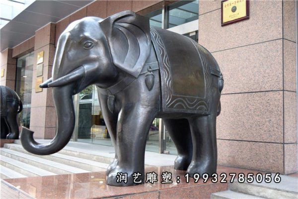 大象动物铜雕 (10)