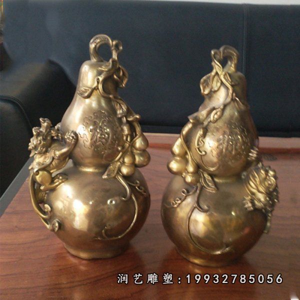 园林葫芦景观铜雕