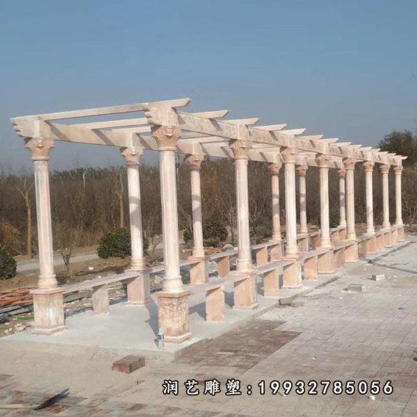 长廊景观广场石雕