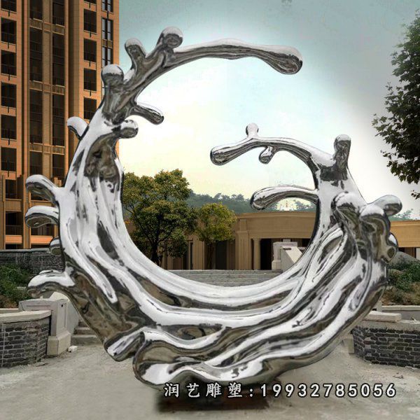 不锈钢海浪雕塑 (26)