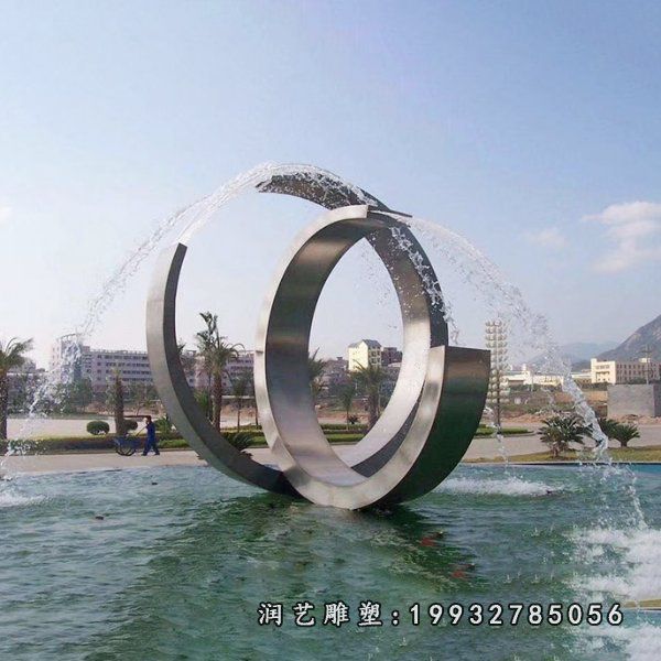 园林不锈钢喷泉景观雕塑