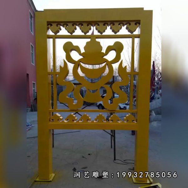 公司不锈钢宣传栏雕塑