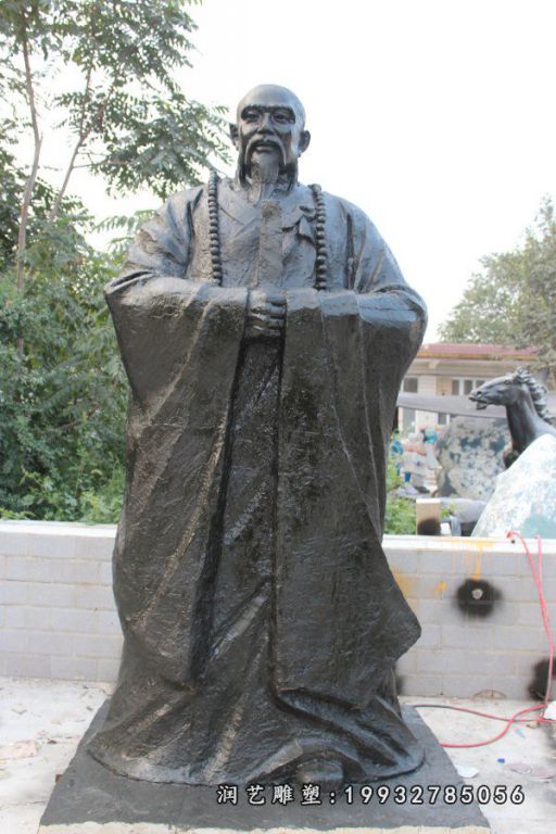 古代人物铜雕 (10)