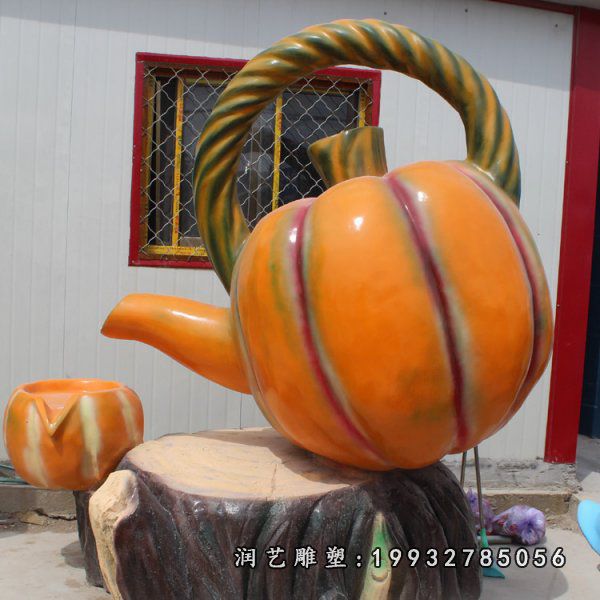 商业街玻璃钢南瓜雕塑