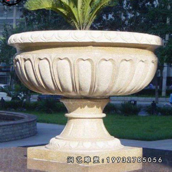 企业景观花盆石雕