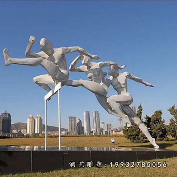 不锈钢跨栏雕塑 (6)