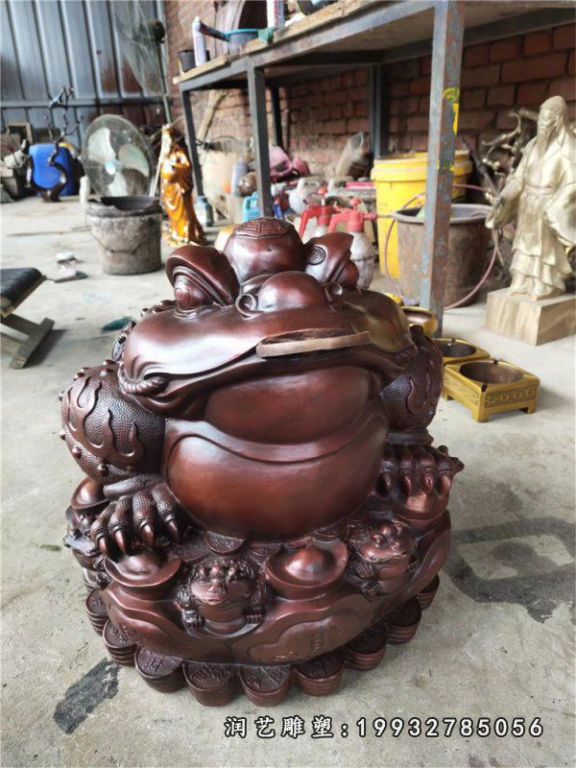 游乐场金蟾动物铜雕