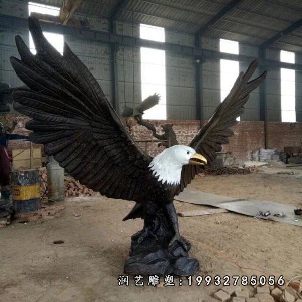 老鹰动物铜雕 (9)