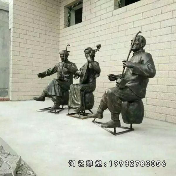 演奏人物铜雕塑 (57)
