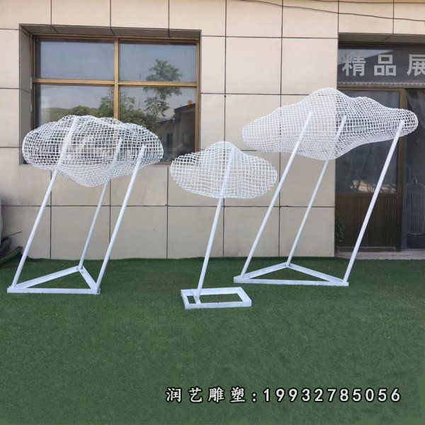 不锈钢云朵雕塑 (20)