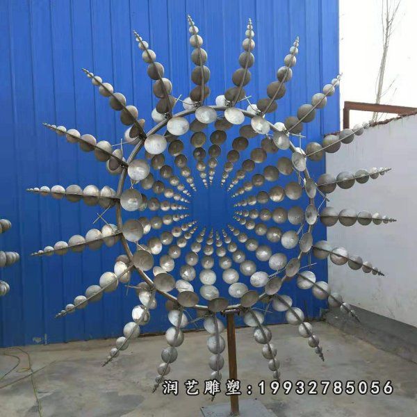 不锈钢向日葵雕塑 (11)