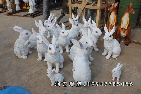 玻璃钢兔子雕塑 (50)